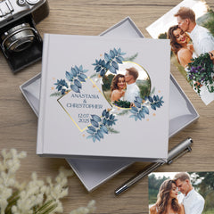 White Personalised Any Occasion Photo Album Gifts Custom Photo Memory Keepsake Album Elegant Design with Gift Box