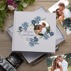 White Personalised Any Occasion Photo Album Gifts Custom Photo Memory Keepsake Album Elegant Design with Gift Box