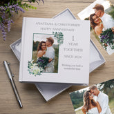 Personalised White 1 Year Together Anniversary Wedding Photo Keepsake Gifts Love Memory Photo Album