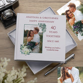 Personalised White 40 Years Together Anniversary Wedding Photo Keepsake Gifts Love Memory Photo Album