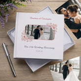 Personalised Elegant White Our 25th Wedding Anniversary Photo Album Gift Custom Photo Anniversary Present Special Keepsake