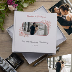 Personalised Elegant White Our 25th Wedding Anniversary Photo Album Gift Custom Photo Anniversary Present Special Keepsake