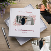 Personalised Elegant White Our 40th Wedding Anniversary Photo Album Gift Custom Photo Anniversary Present Special Keepsake