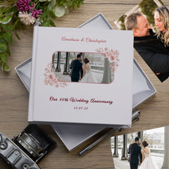 Personalised Elegant White Our 40th Wedding Anniversary Photo Album Gift Custom Photo Anniversary Present Special Keepsake