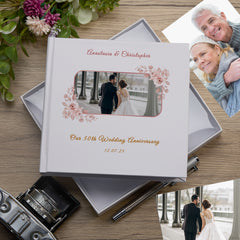 Personalised Elegant White Our 50th Wedding Anniversary Photo Album Gift Custom Photo Anniversary Present Special Keepsake