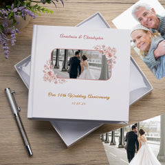 Personalised Elegant White Our 50th Wedding Anniversary Photo Album Gift Custom Photo Anniversary Present Special Keepsake