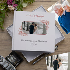 Personalised Elegant White Our 60th Wedding Anniversary Photo Album Gift Custom Photo Anniversary Present Special Keepsake