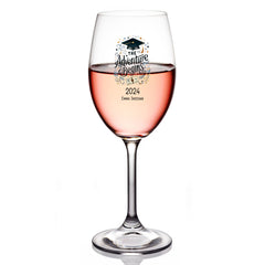Personalised Graduation Wine Glass Congratulations Keepsake