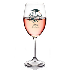 Personalised Graduation Wine Glass Congratulations Keepsake