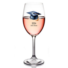 Personalised Graduation Wine Glass Congratulations Keepsake