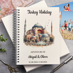 Personalised Turkey Holiday Memory Scrapbook Journal Photo Albums Adventures Photo Album ukgiftstoreonline Hagia-Sophia-Istanbul A4 Portrait
