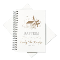 Large A4 Baptism Photo Album Scrapbook or Guest Book Boxed