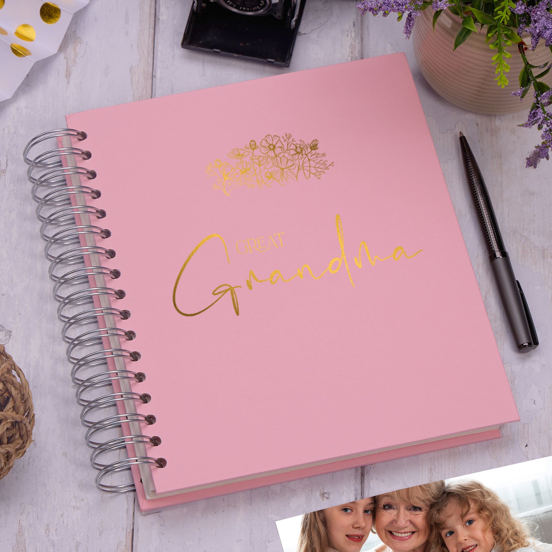 Large Great Grandma Photo Album Multiple Colours Memory Book Photo Album ukgiftstoreonline