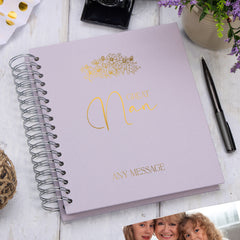 Personalised Large Great Nan Memory Photo Album With Sentiment Multiple Colours