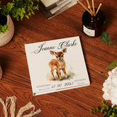 Personalised Baby Photo Album Gift With Woodland Fawn