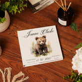 Personalised Baby Photo Album Gift With Woodland Bear