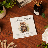 Personalised Baby Photo Album Gift With Woodland Owl