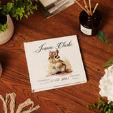 Personalised Baby Photo Album Gift With Woodland Squirrel
