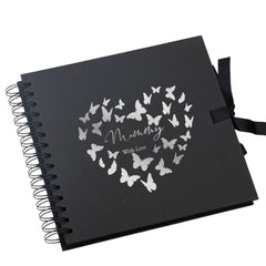 Mummy Black Scrapbook Guest Book Or Photo Album with Silver Script