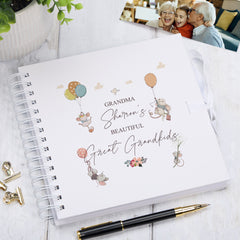 Personalised Grandma Great Grandkids Scrapbook Photo Album