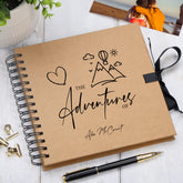 Valentines Day Gift Our Adventures Love Personalised Brown Scrapbook Photo Album