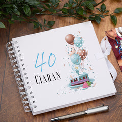 Personalised 40th Birthday Gifts for Him Scrapbook Photo Album