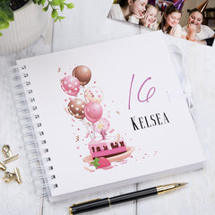 Personalised 16th Birthday Gifts for Her Scrapbook Photo Album