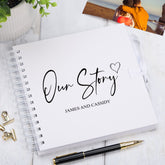 Personalised Our Story Love Scrapbook Photo Album Keepsake Memory Love Gift