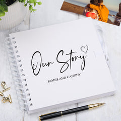 Personalised Our Story Love Scrapbook Photo Album Keepsake Memory Love Gift