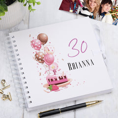 Personalised 30th Birthday Gifts for Her Scrapbook Photo Album