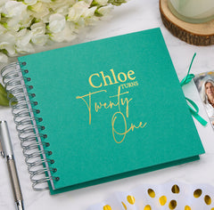 Personalised Any Name and Age Birthday Multiple Colour Scrapbook Memory Photo Album