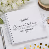 Personalised Retirement Gift Scrapbook Photo Album or Guest Book