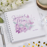 Personalised Special Mum Pink and Purple Butterfly Gift Scrapbook Photo Album