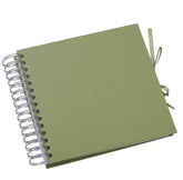 Wholesale Trade Pack of 10 - 8 x 8" Blank Scrapbooks - Olive Green Birthday Photo Album ukgiftstoreonline