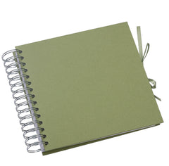 Wholesale Trade Pack of 10 - 8 x 8" Blank Scrapbooks - Olive Green Birthday Photo Album ukgiftstoreonline
