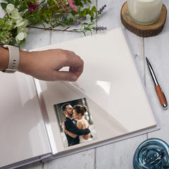 Personalised Our 25th Wedding Anniversary Linen Photo Album Custom Photo Keepsake Couple Gift