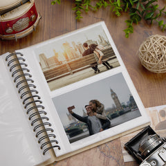 Personalised Large Engraved Adventures Holiday Travel Photo Album With Mountains