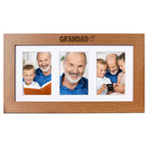 Grandad Wooden Triple Photo Picture Frame 6 x 4