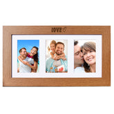 Love Wooden Triple Photo Picture Frame 6 x 4