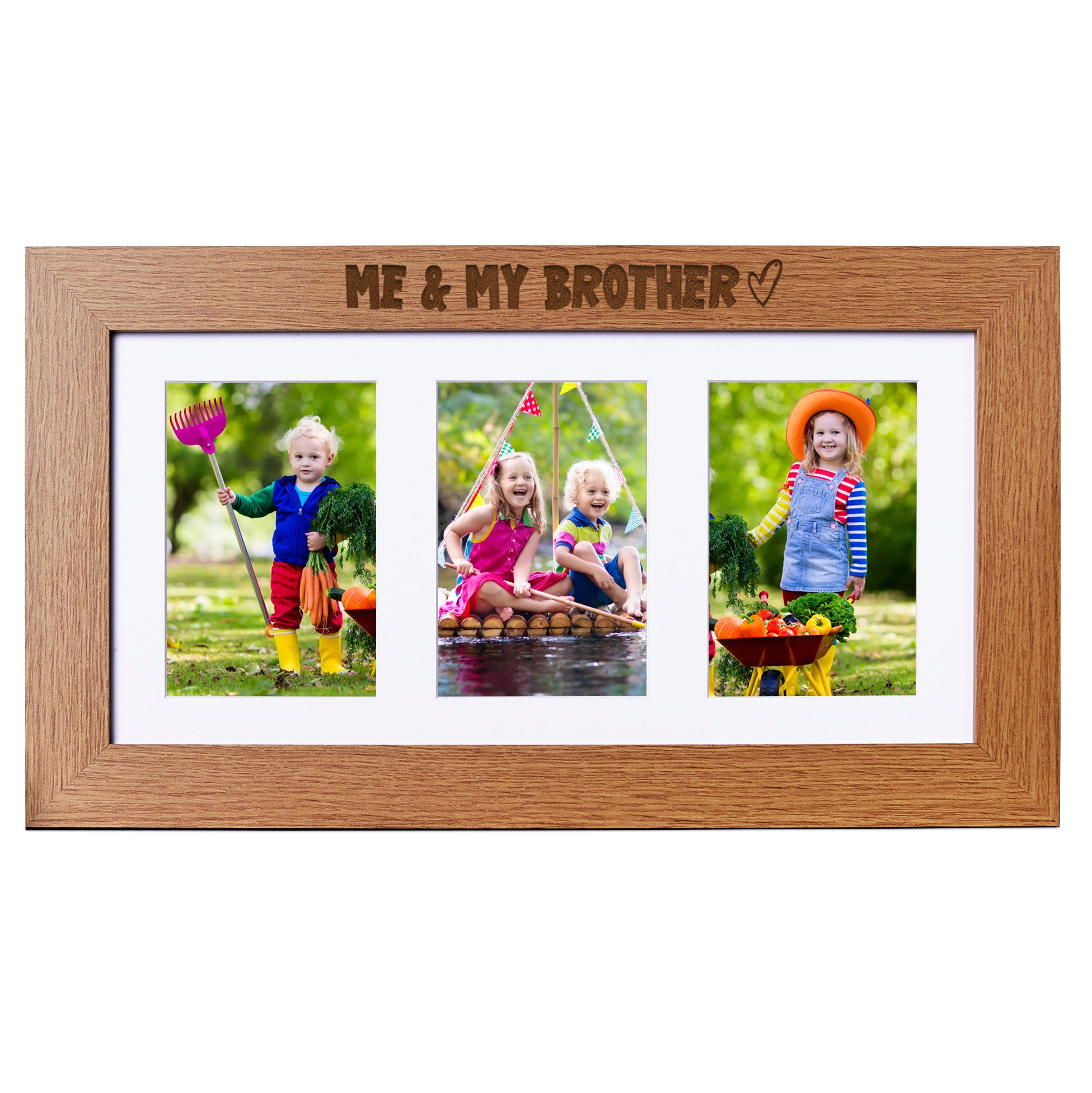 Me and My Brother Wooden Triple Photo Picture Frame 6 x 4 Photo Frame ukgiftstoreonline