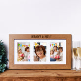Nanny and Me Wooden Triple Photo Picture Frame 6 x 4