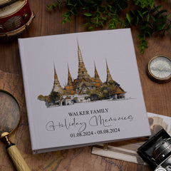 Personalised Bangkok Holiday Memory Adventure Book Bound Albums
