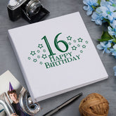 Large Book Bound 16th Birthday Gift For Her Or Him With Star Design Photo Album