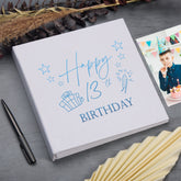 Large Book Bound 13th Birthday Gift For Her Or Him With Present Design Photo Album