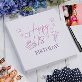 Large Book Bound 18th Birthday Gift For Her Or Him With Present Design Photo Album