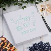 Large Book Bound 30th Birthday Gift For Her Or Him With Present Design Photo Album photo album ukgiftstoreonline