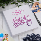 Large Book Bound 50th Birthday Gift For Her Or Him Photo Album