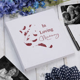 Large Book Bound In Loving Memory Feather Memorial Remembrance Photo Album