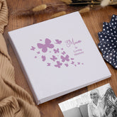 Large Book Bound Mum In Loving Memory Butterfly Design Memorial Remembrance Photo Album