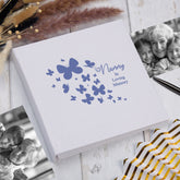 Large Book Bound Nanny In Loving Memory Butterfly Design Memorial Remembrance Photo Album